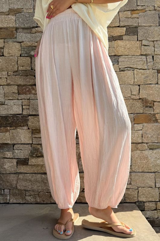 Cyril Crinkle Balloon Pant Seashell